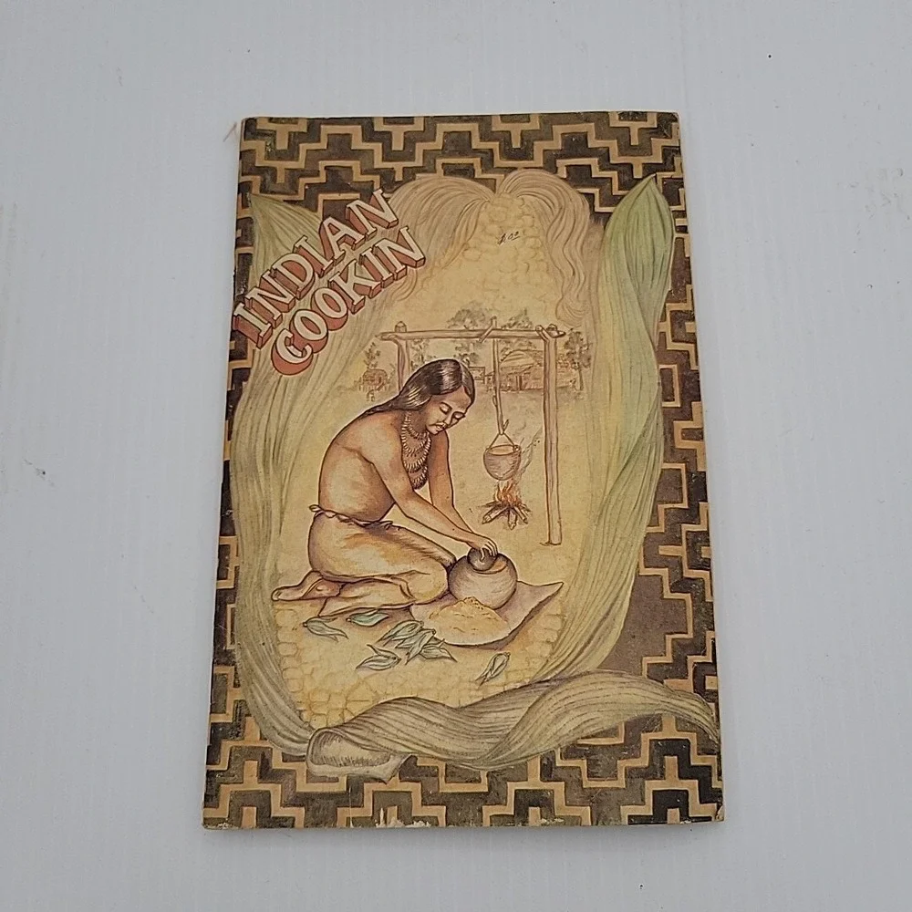 Vintage Indian Cookin Mini Cookbook Pamphlet 1973 Nowega Press Nonfiction